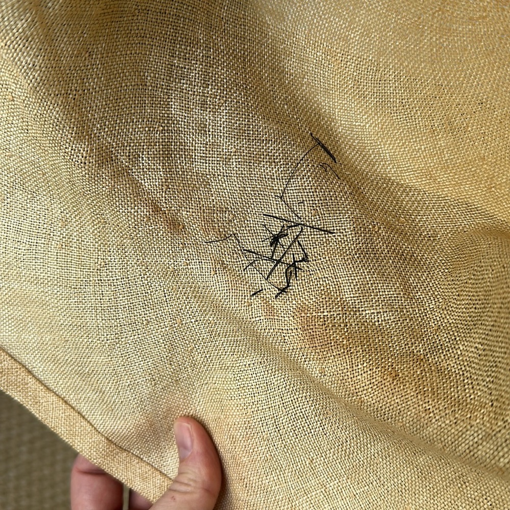 Georgia Hughes Vintage Straw Hat w/Tulle - Picture 5 of 8